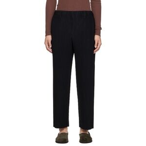 Issey Miyake Black Pleated Pants